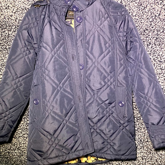KC Collections Navy Blue Coat - Picture 4 of 13